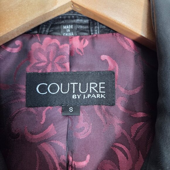 Vintage Y2K Black Lamb Leather Zip Up Jacket - Picture 6 of 12